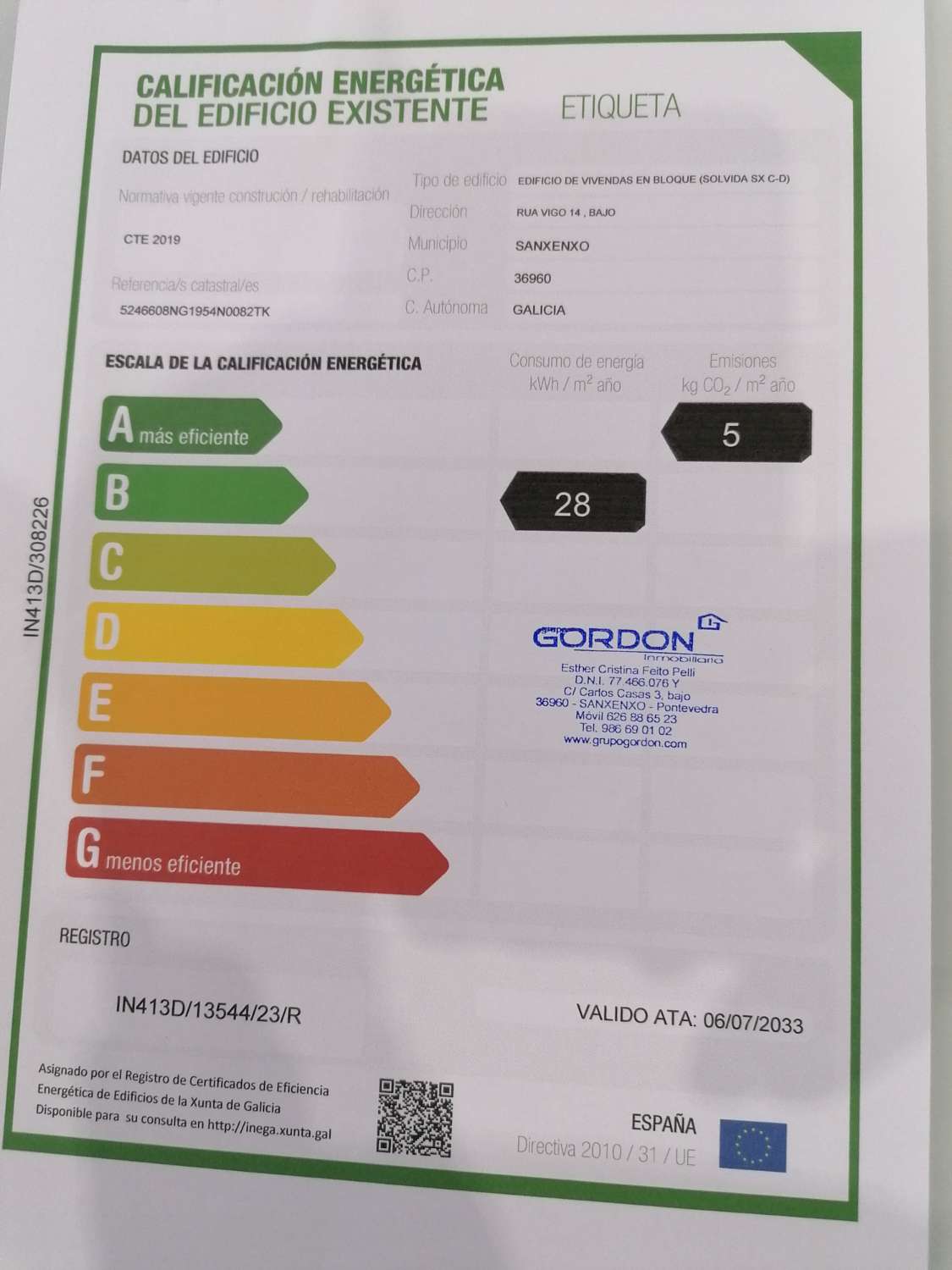 Sanxenxo: Wohnung mit großer Terrasse 100 Meter vom Paseo de Silgar entfernt