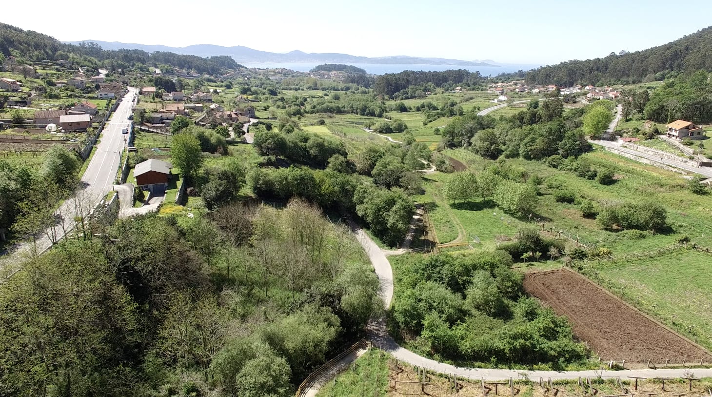 Sanxenxo: A7223: Vacker byggnad med otrolig utsikt över Dorron Valley...